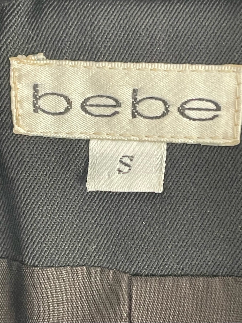 bebe Black Double-Breasted Blazer - Size Small - Picture 3 of 4